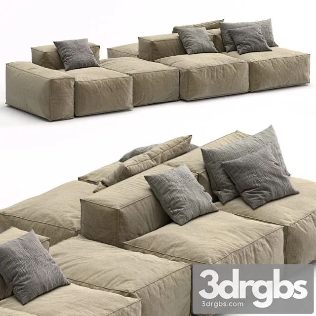 Bonaldo sectional sofa peanut b