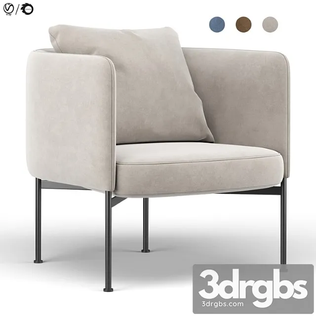 Bonnet club armchair