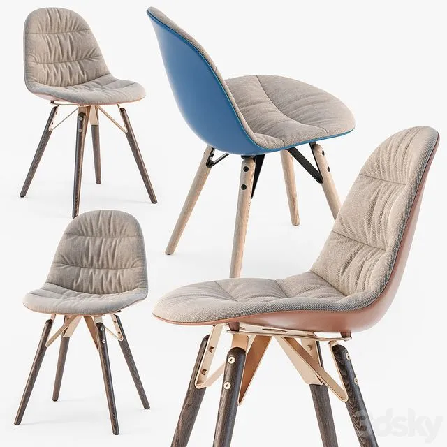 Bontempi Mood covered chair 3dsMax Model
