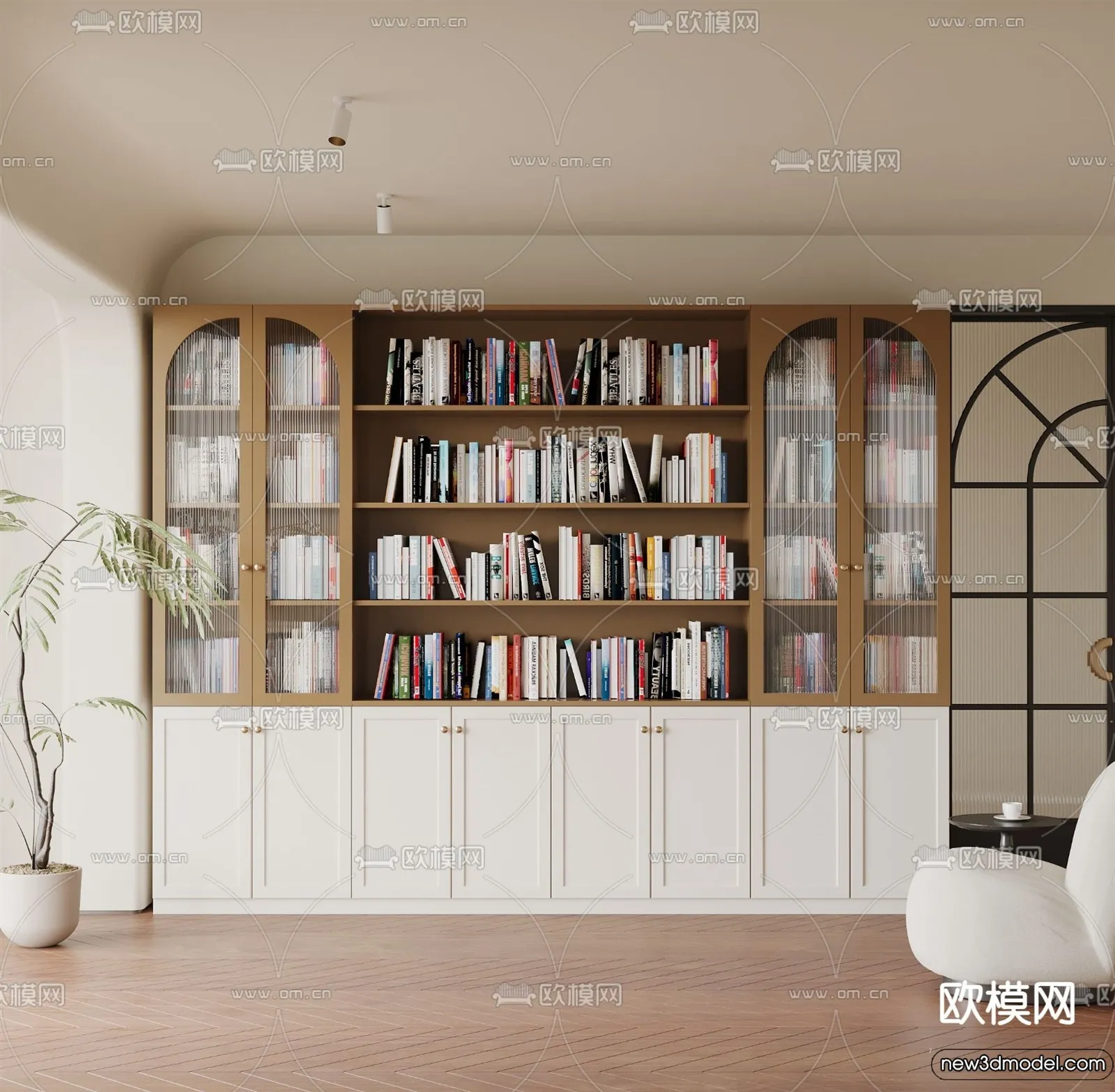 Book Case 3D Furniture Models – Interior 3D Model – 003