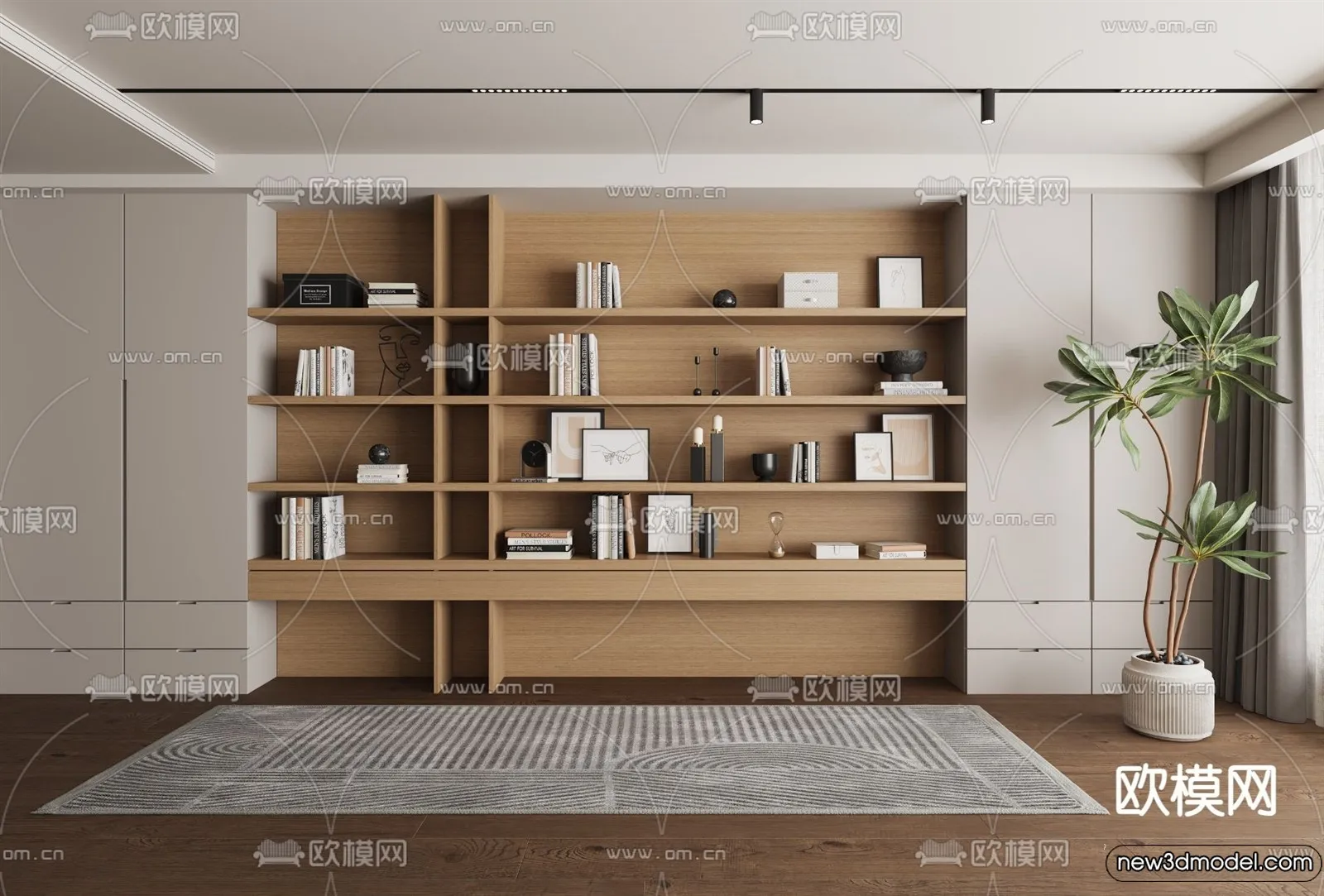 Book Case 3D Furniture Models – Interior 3D Model – 012