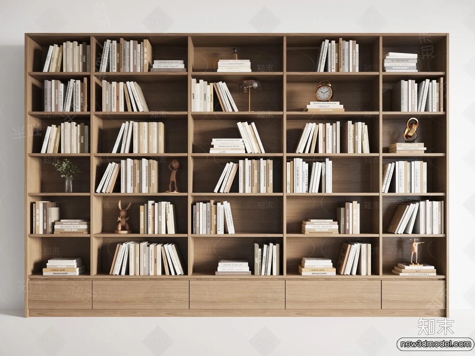 Book Case 3D Furniture Models – Interior 3D Model – 014