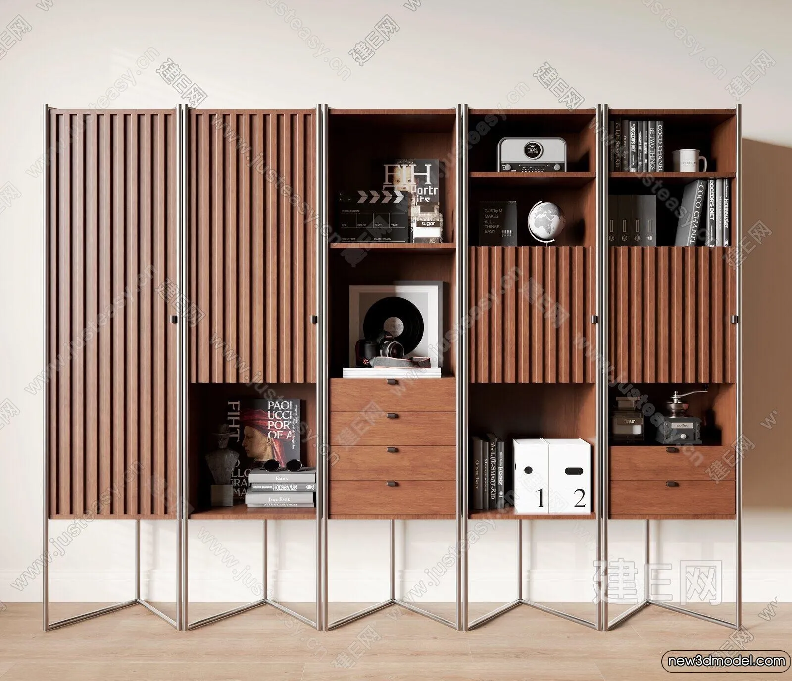 Book Case 3D Furniture Models – Interior 3D Model – 019