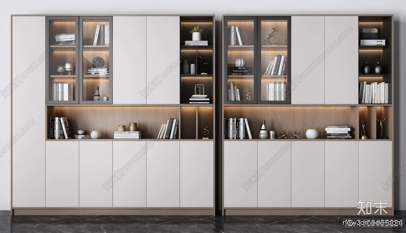 Book Case 3D Furniture Models – Interior 3D Model – 035