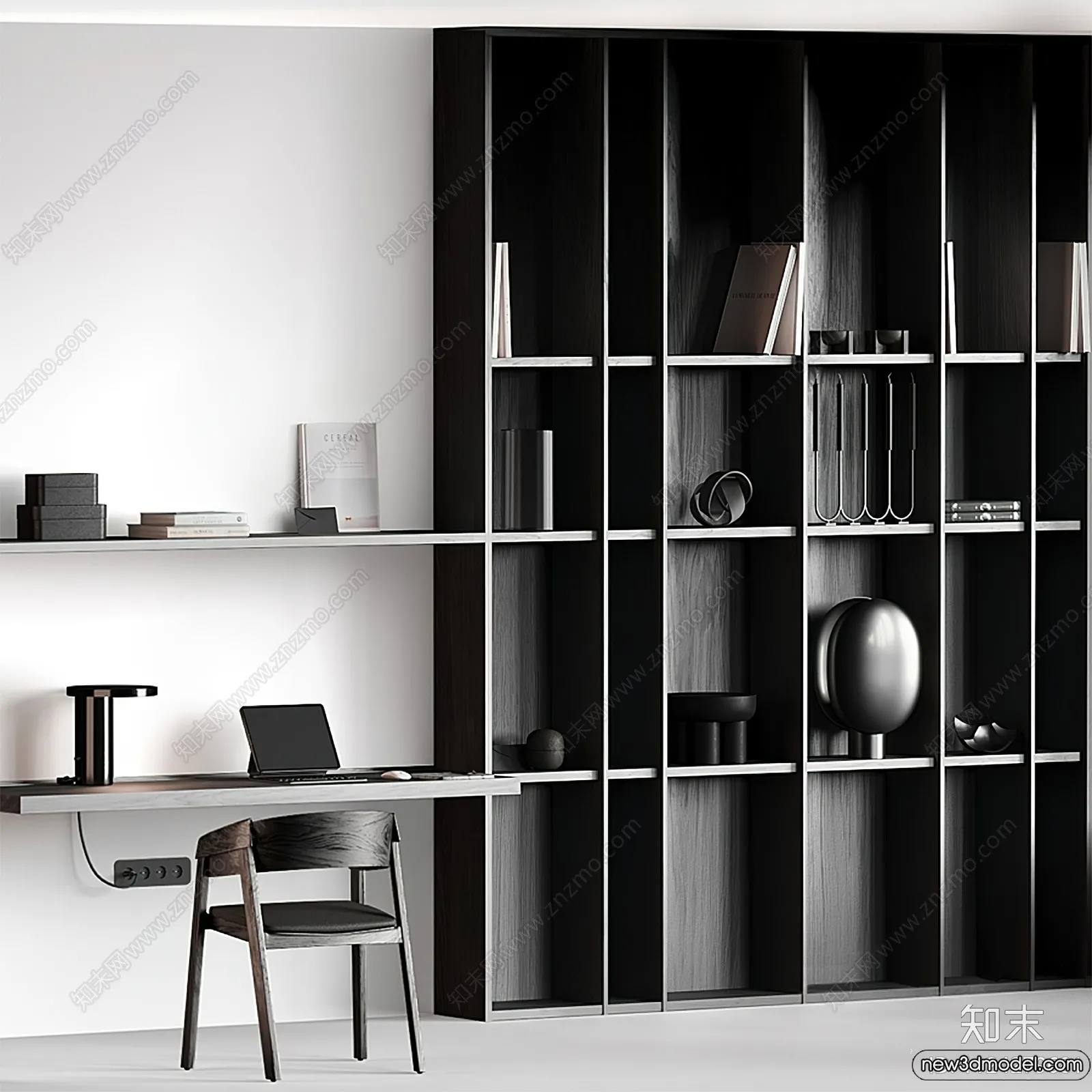 Book Case 3D Furniture Models – Interior 3D Model – 038