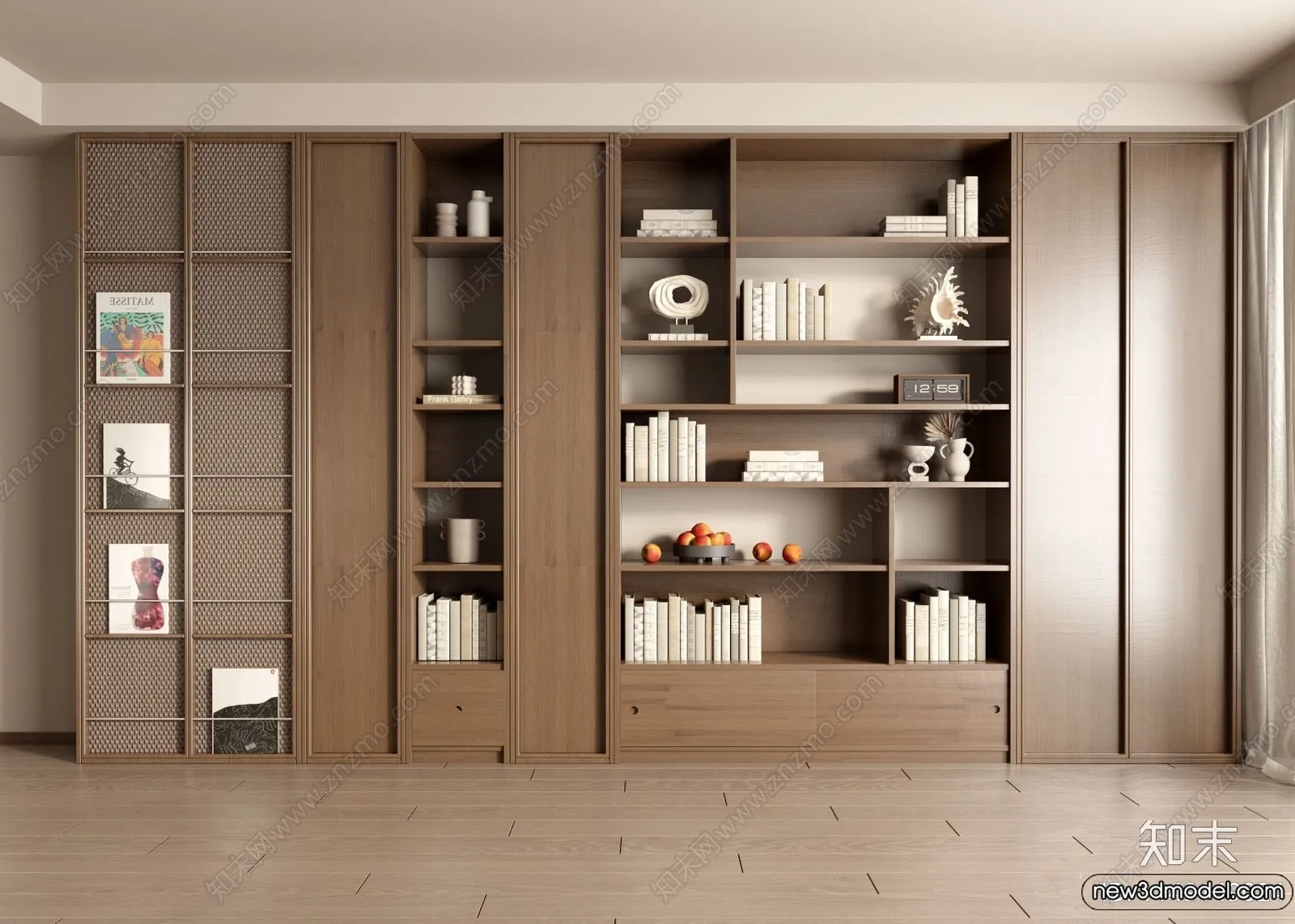 Book Case 3D Furniture Models – Interior 3D Model – 054