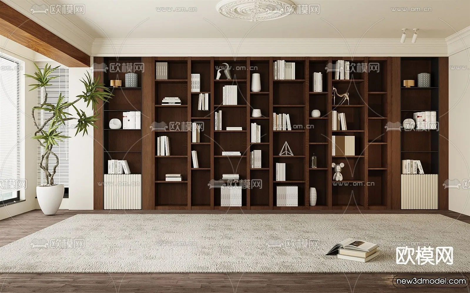 Book Case 3D Furniture Models – Interior 3D Model – 056