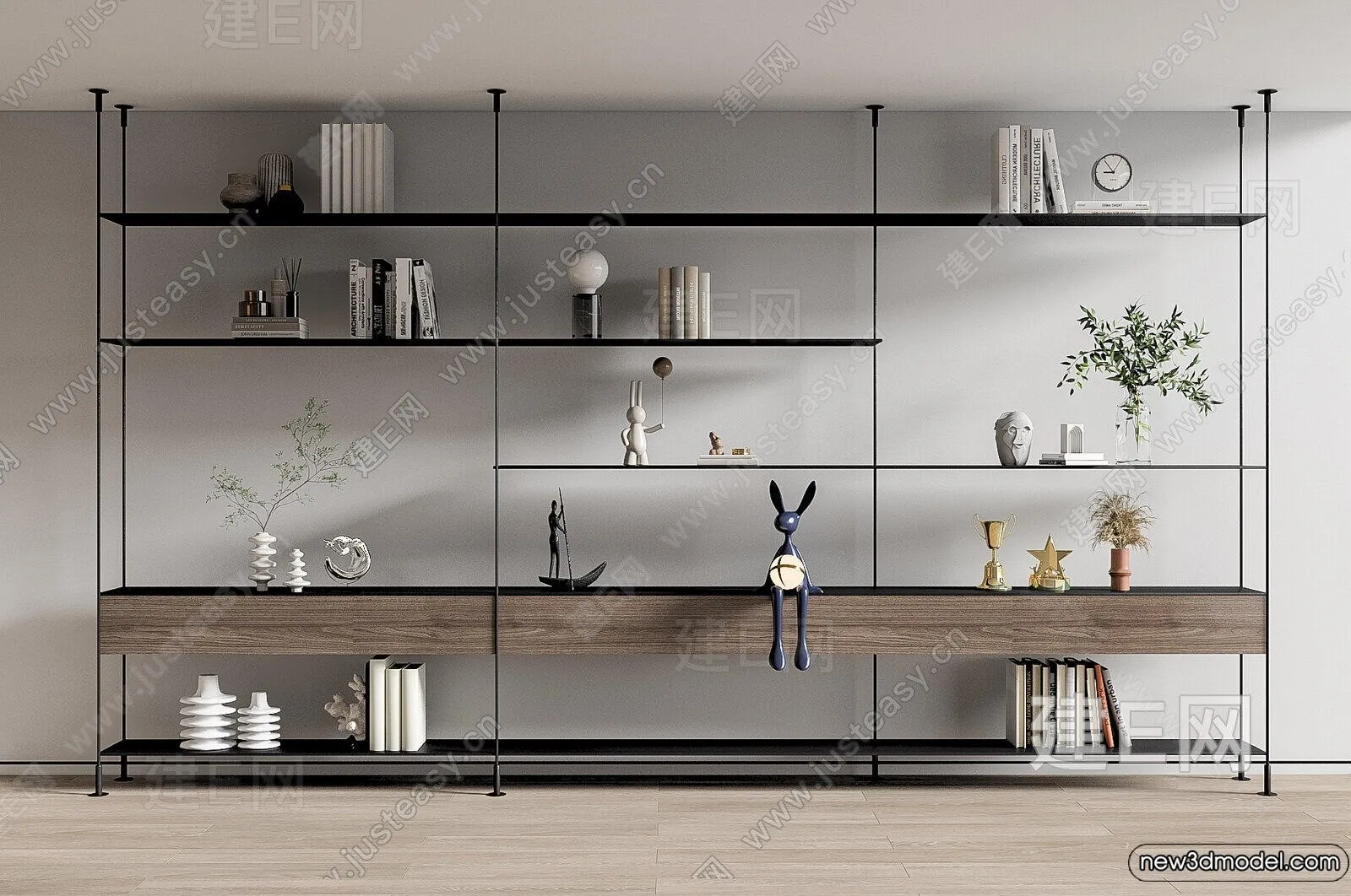 Book Case 3D Furniture Models – Interior 3D Model – 061