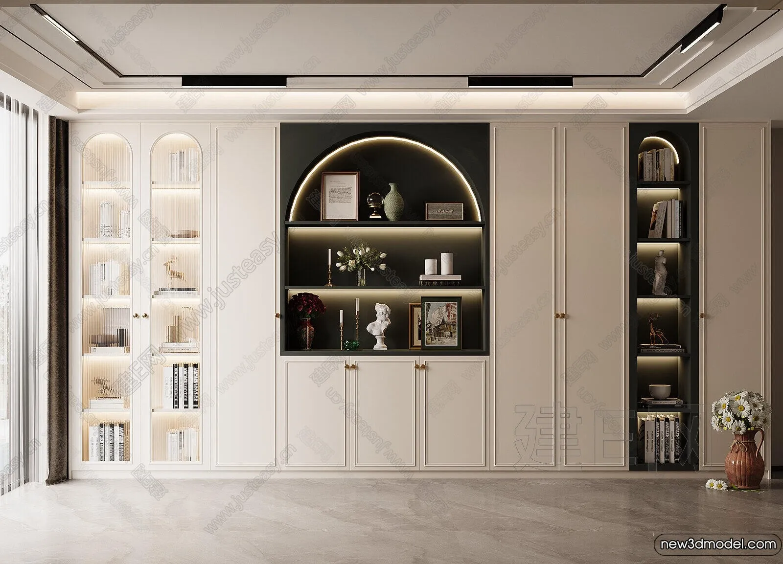 Book Case 3D Furniture Models – Interior 3D Model – 074