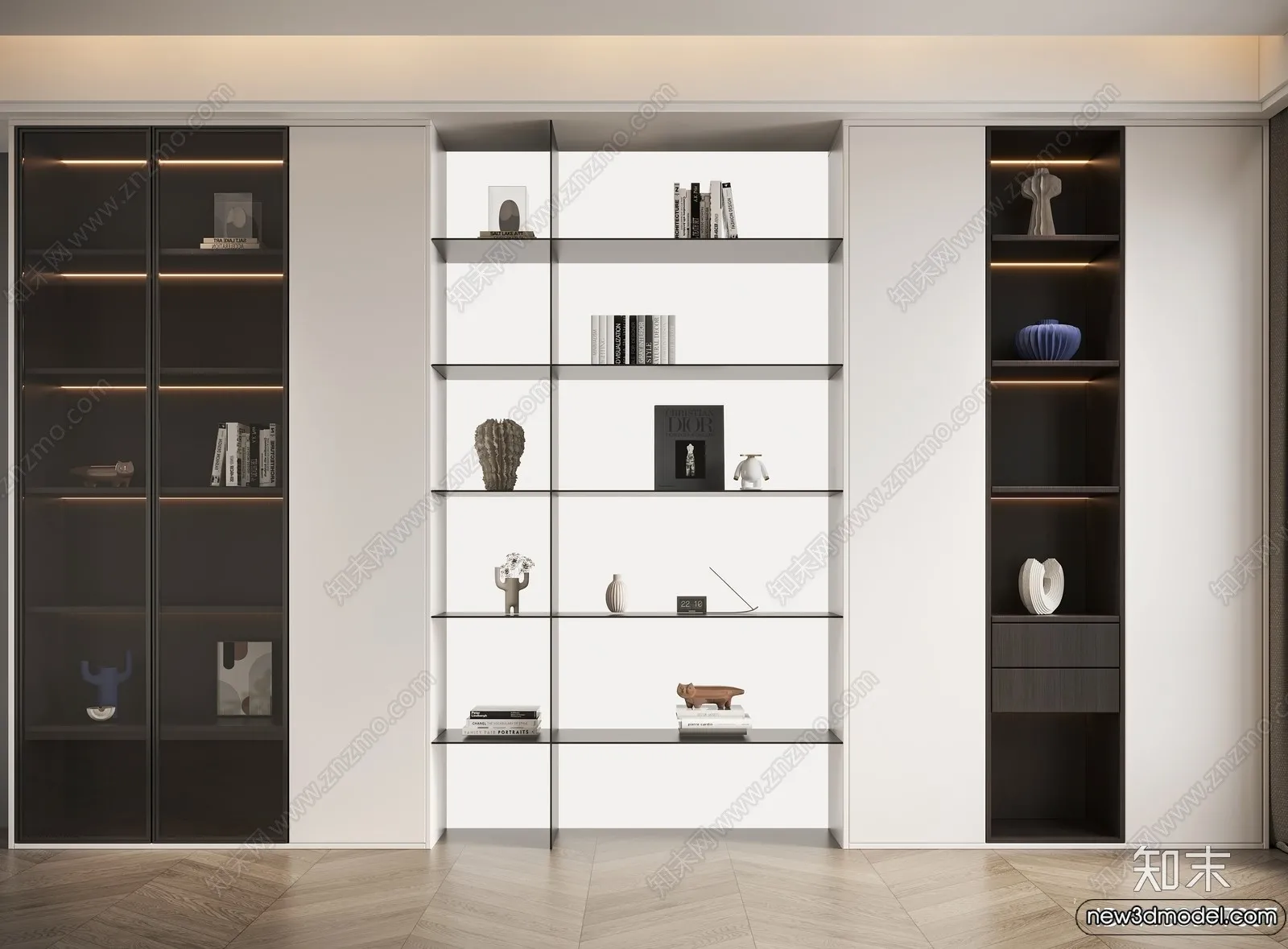 Book Case 3D Furniture Models – Interior 3D Model – 086