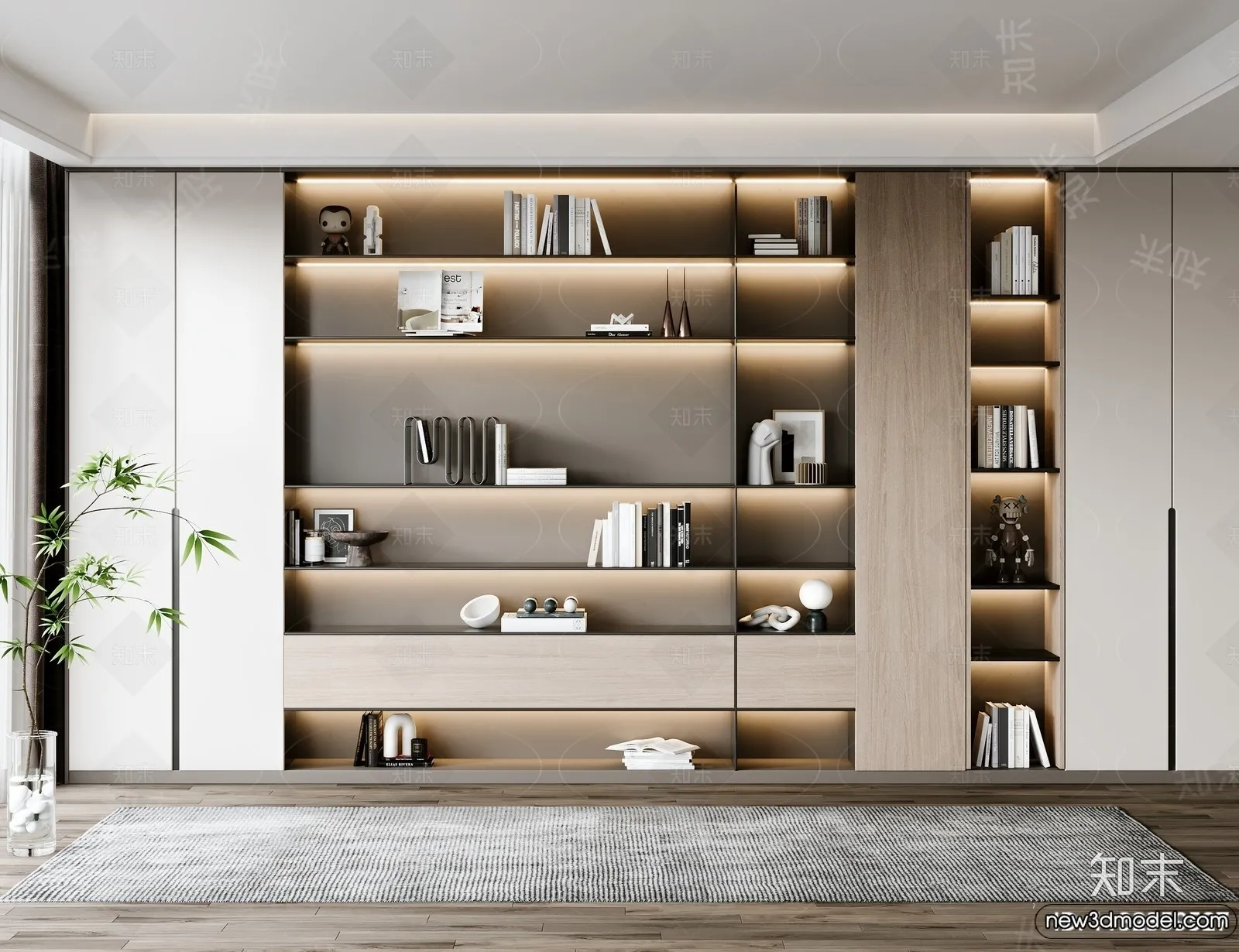 Book Case 3D Furniture Models – Interior 3D Model – 089