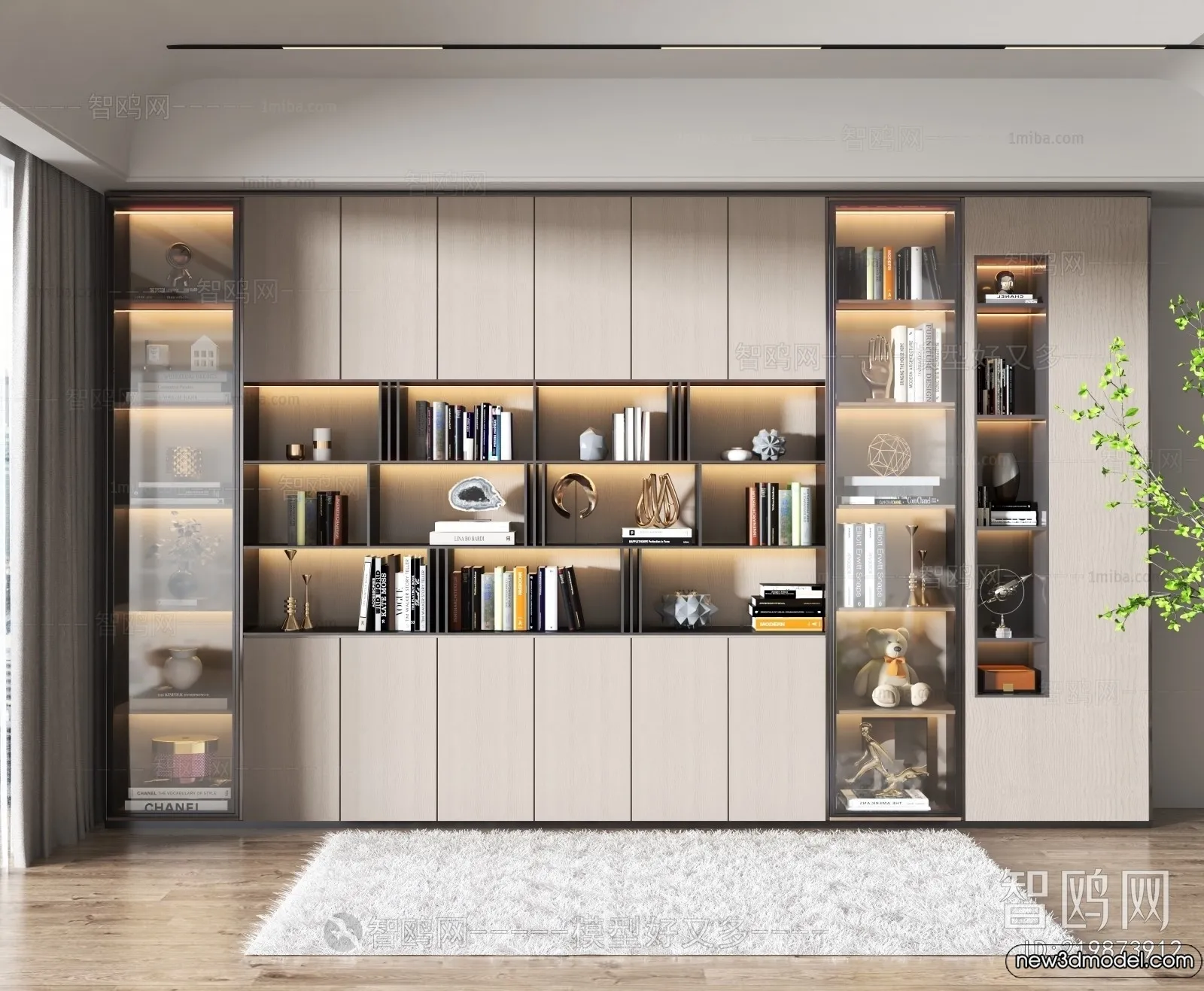 Book Case 3D Furniture Models – Interior 3D Model – 094