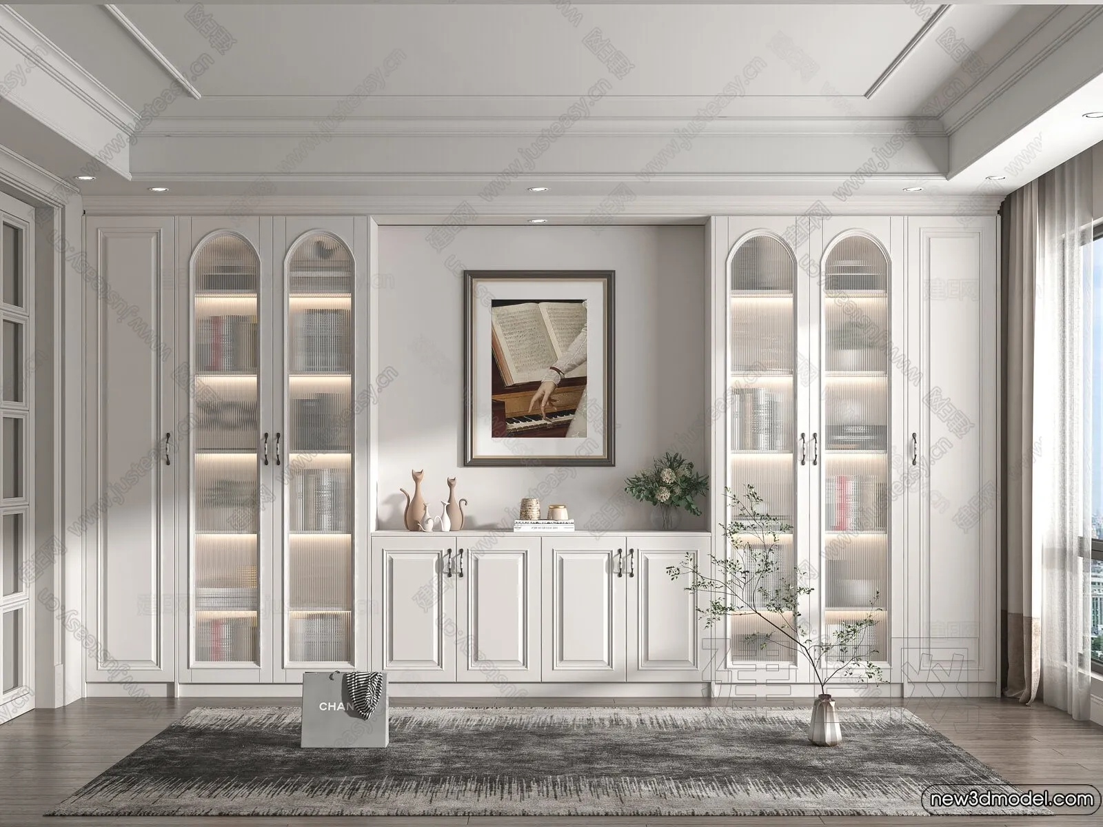 Book Case 3D Furniture Models – Interior 3D Model – 100