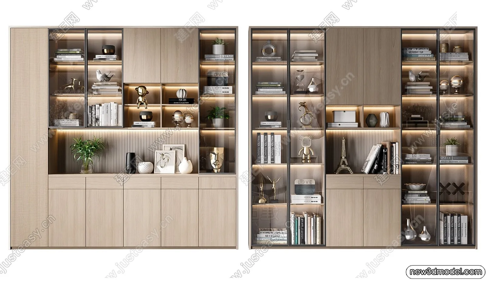 Book Case 3D Furniture Models – Interior 3D Model – 101