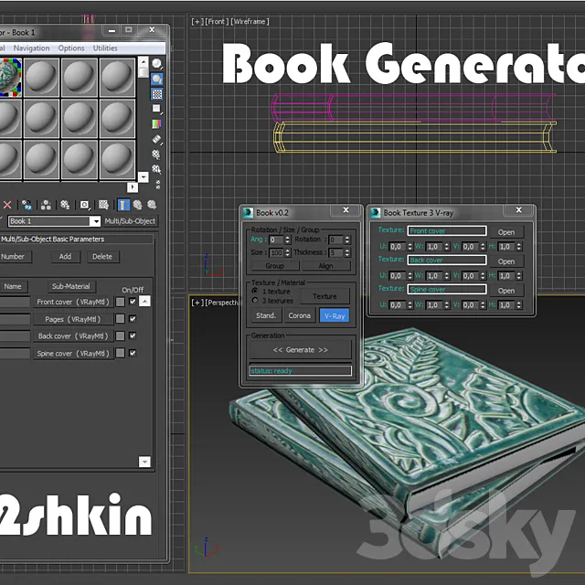 Book generator v0.2 3ds Max