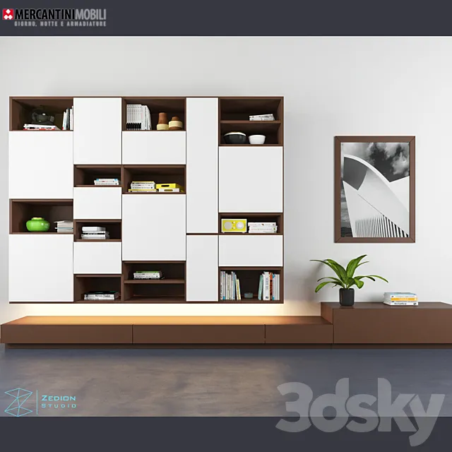 Bookcase 001 3ds Max