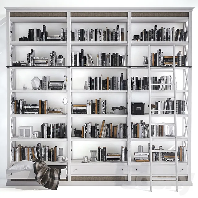 Bookcase 3DS Max Model