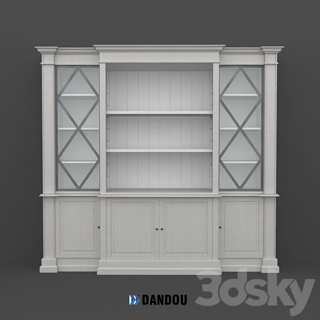 Bookcase DCM17 factory Dandou 3DS Max Model