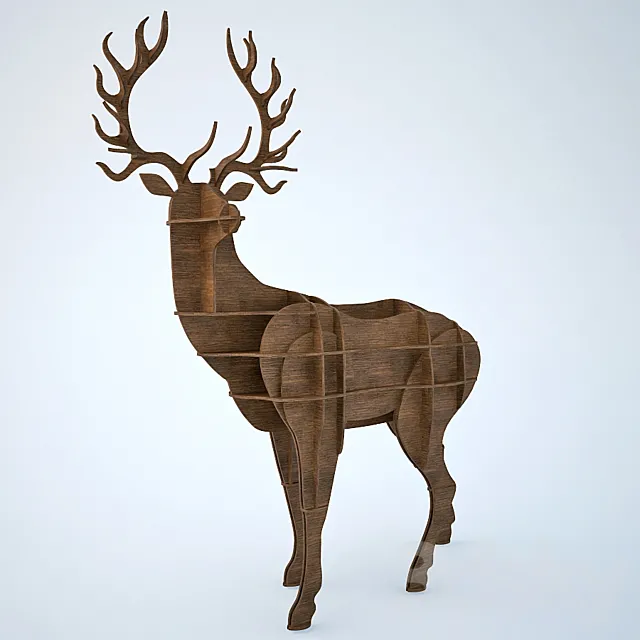 Bookcase DEER 3DS Max Model