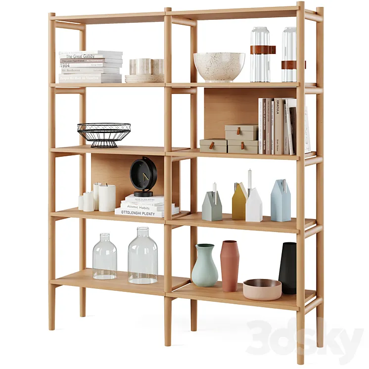 Bookcase HOLTON by Rowico Home 3DS Max Model