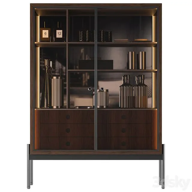 bookcase Minotti Superquadra 2021 collection № 4 3dsMax Model
