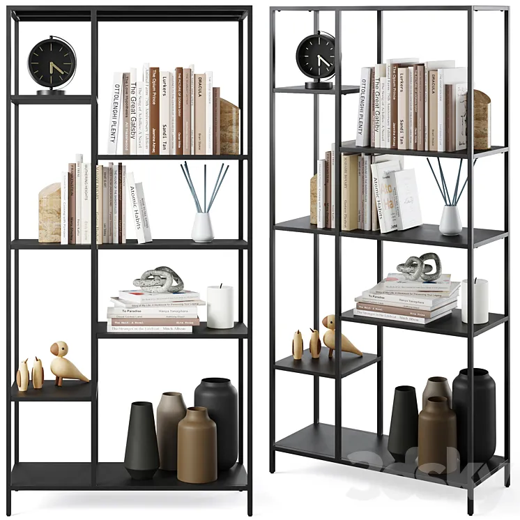 Bookcase Newcastle by Actona 3DS Max