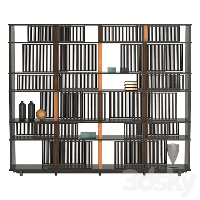 Bookcase Poltrona Frau Lloyd 3ds Max