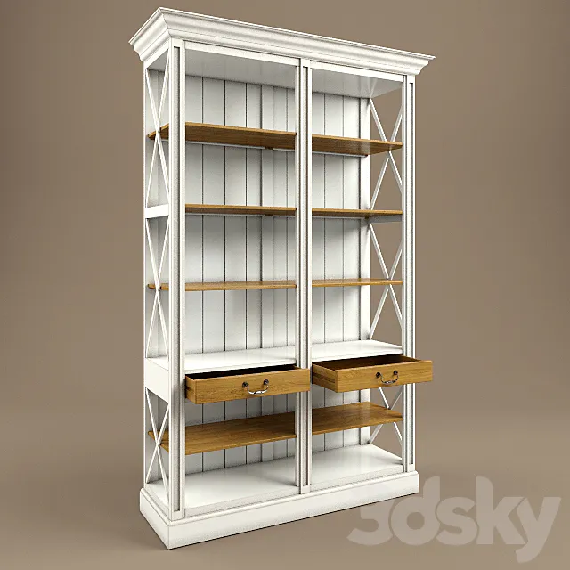 bookcase Provence 3DS Max Model