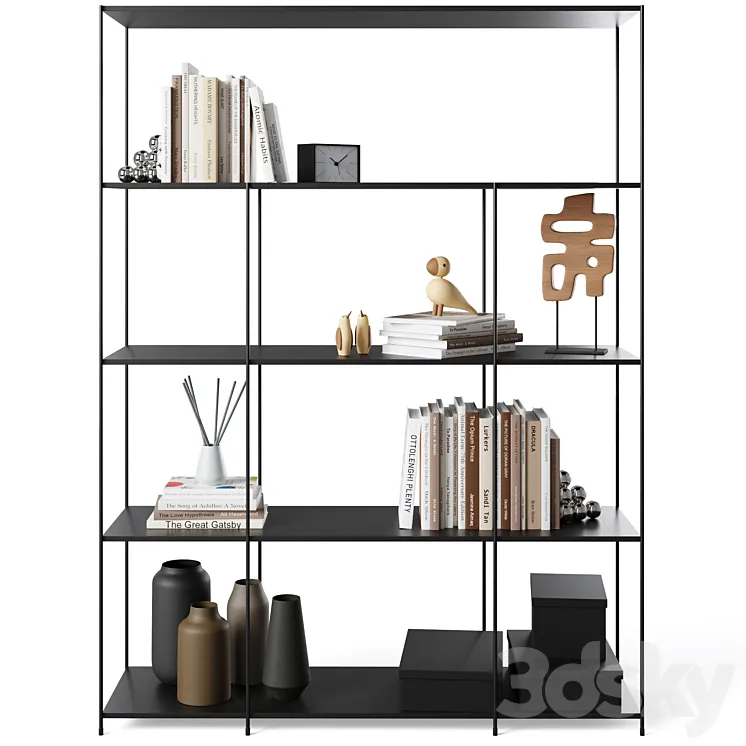Bookcase Roma by Cosmo 3DS Max Model
