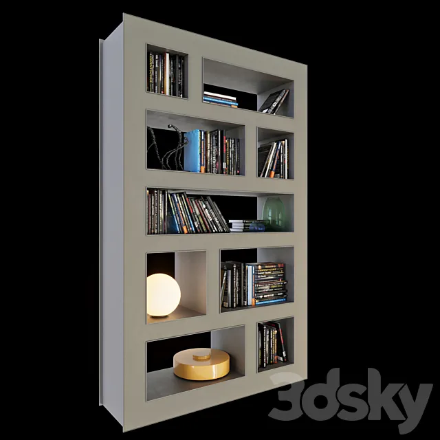 Bookcase Stele 3DSMax File
