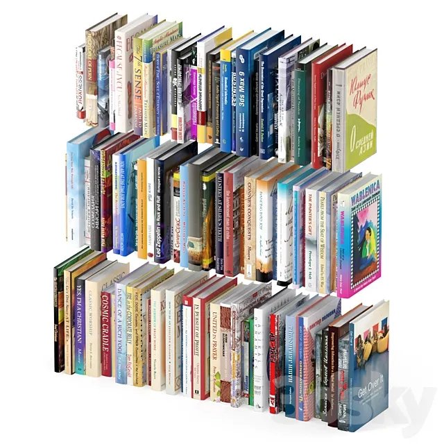 Books 100pcs 3DS Max Model