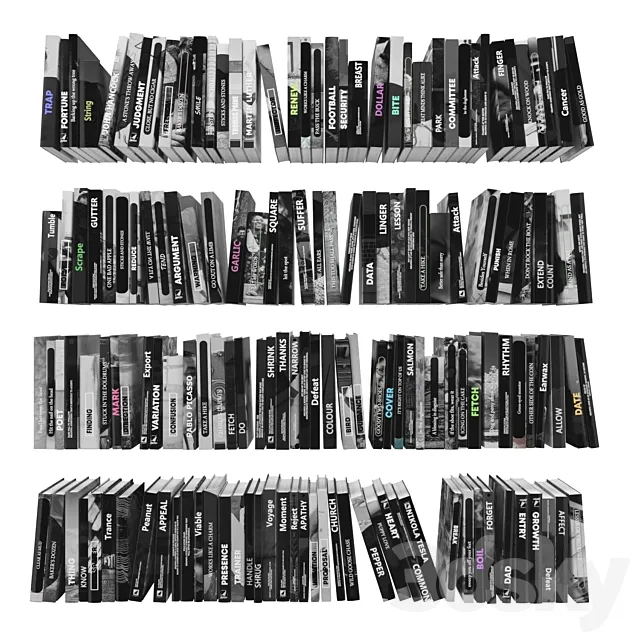 Books (150 pieces) 3-8-2-1 3ds Max