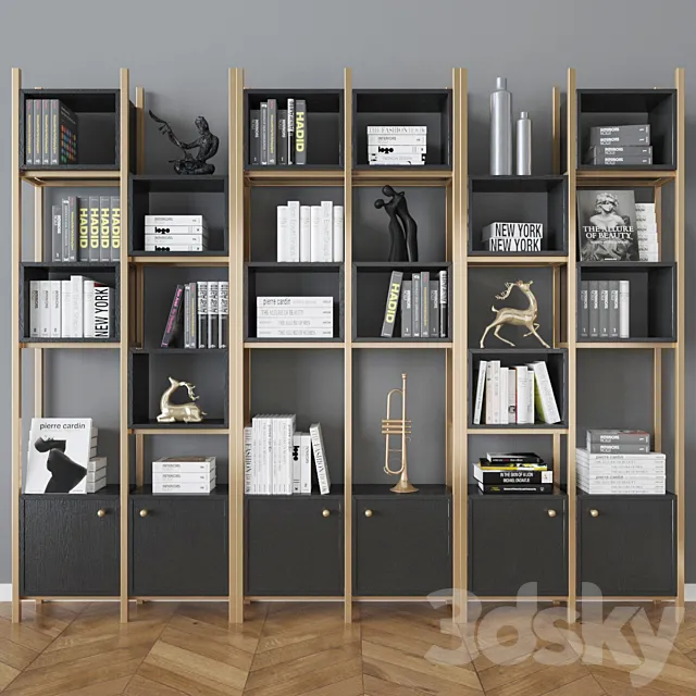 bookshelf 3DS Max Model