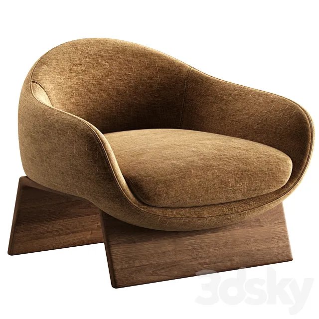 BOOLEAN armchair By Bonaldo 3ds Max
