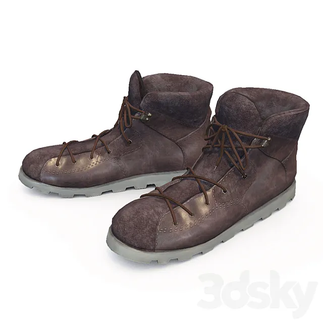 Boots Low-Poly 3DSMax File