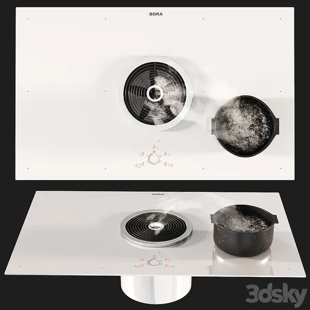 BORA BFIU Hob White 3dsMax Model