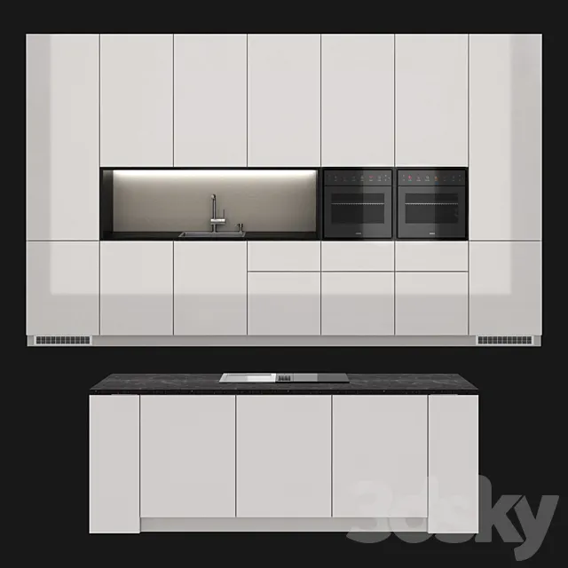 Bora loft kitchen 3DS Max Model
