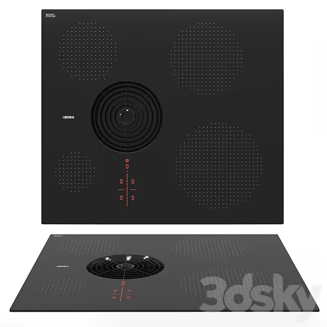 BORA PURSA Cooktop with extractor 3ds Max