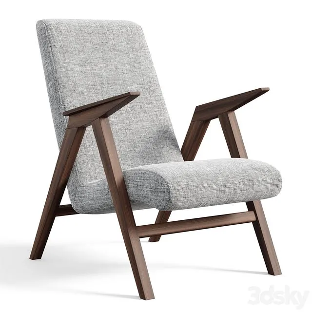 Bora wide armchair 3dsMax Model