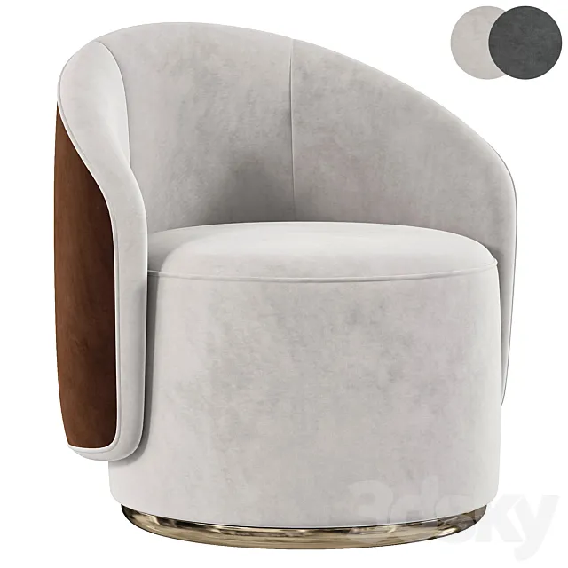 BORDEAUX Armchair By Cazarina 3ds Max