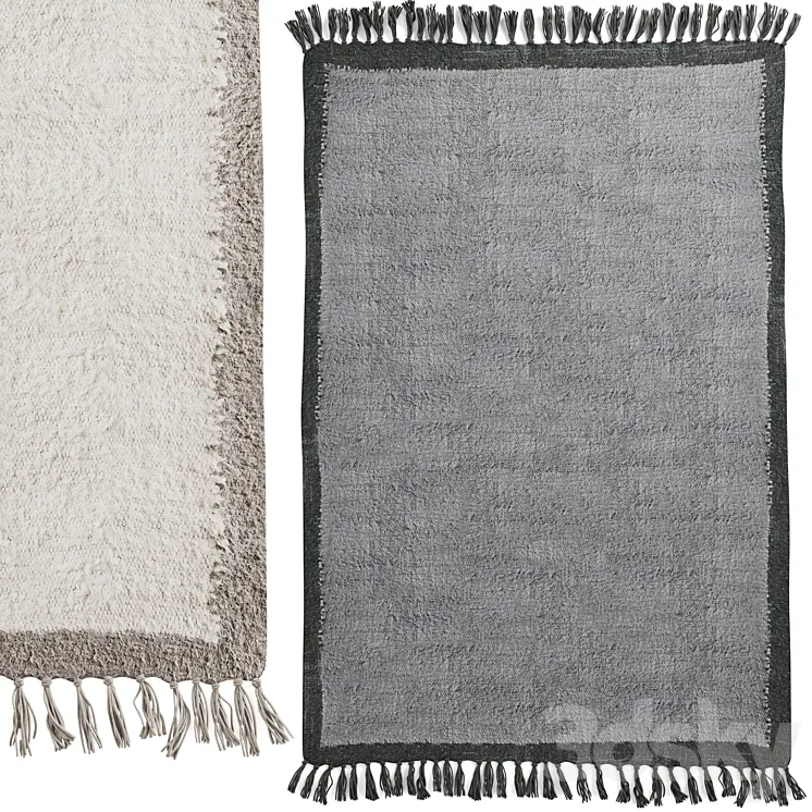 Border Shaggy Rug by Urban Outfitters 3DS Max