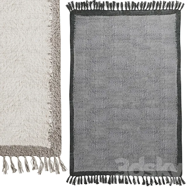 Border Shaggy Rug by Urban Outfitters 3DSMax File