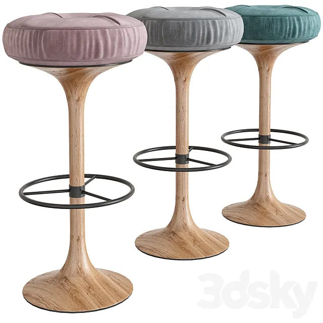 Börge Johansson Bar Stools 3ds Max