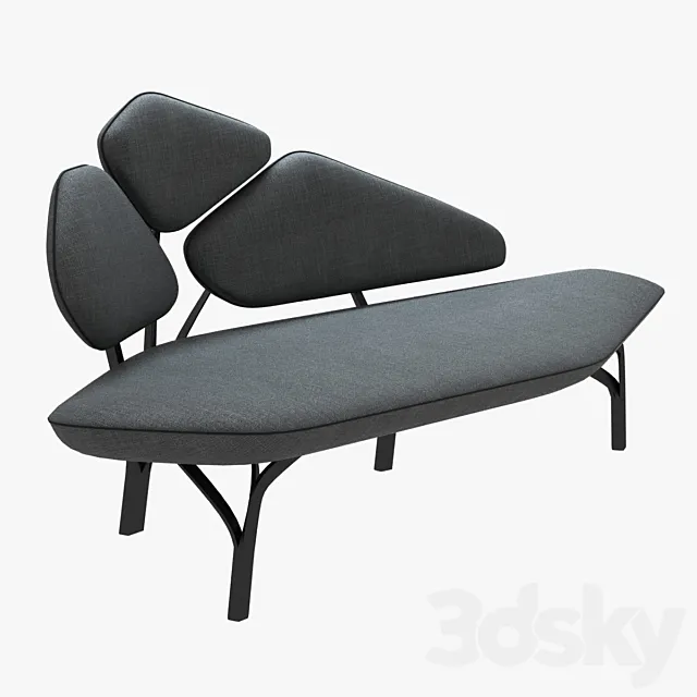 Borghese sofa by la chance 3DS Max Model