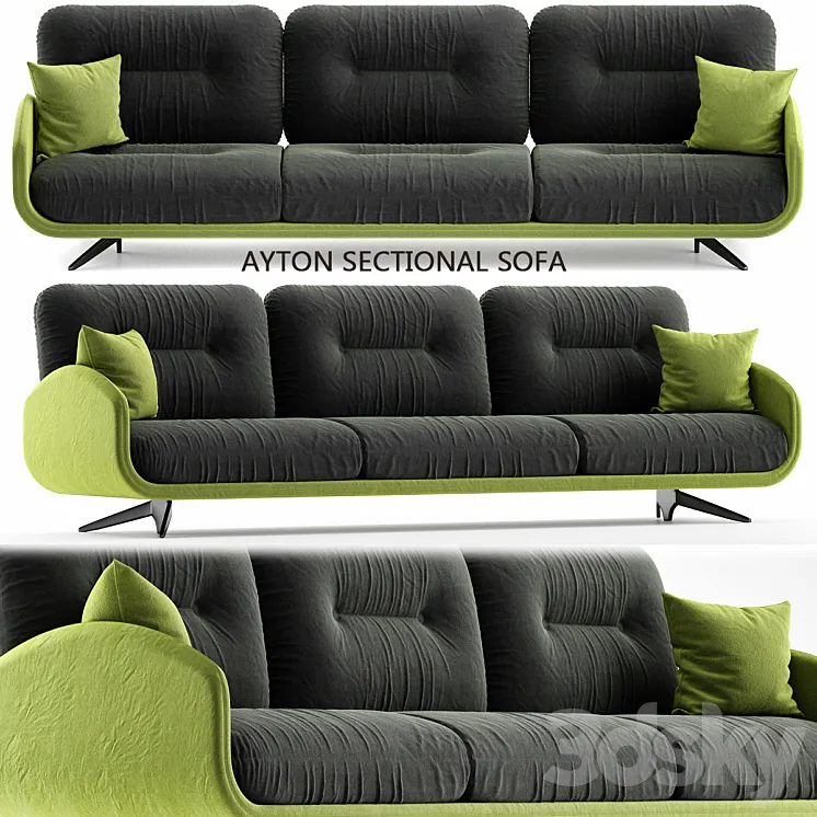 Borzalino AYTON Sectional sofa 3DS Max