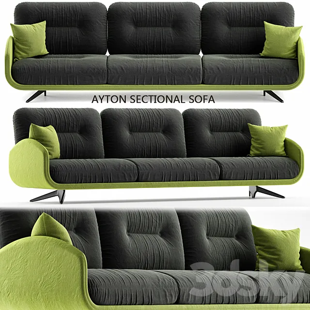 Borzalino AYTON Sectional sofa 3DSMax File
