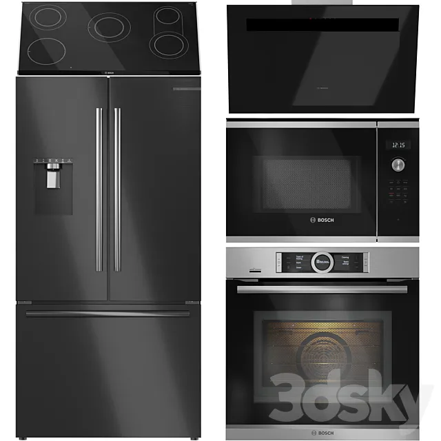 Bosch Appliance Collection 03 3ds Max