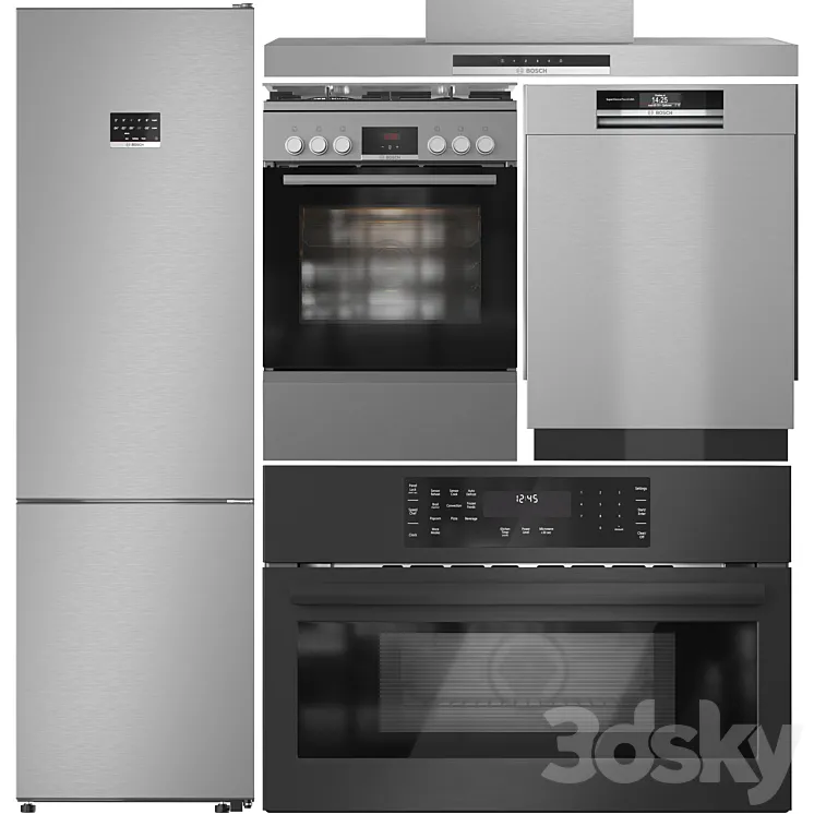 Bosch Appliance Collection 14 3DS Max Model
