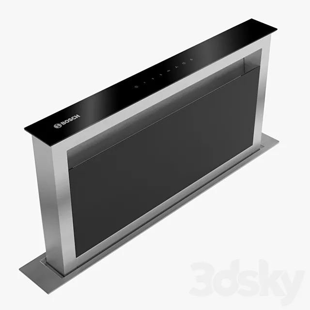 Bosch Domino ventilation module 91cm wide DDA097G59B Brushed steel Serie 8 3ds Max