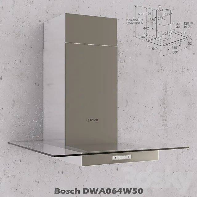 Bosch DWA064W50 3DSMax File